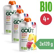 Good Gout BIO Broskev s hruškou (3× 120 g) - Kapsička pro děti