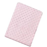 INTERBABY deka extra měkká kuličky, růžová - Dětská deka