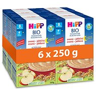 HiPP BIO mléčná kaše na dobrou noc s ovesná-jablečná od 8 m, 6× 250 g - Mléčná kaše