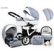 RAF-POL 3-in-1 White Lux Silver - Baby Buggy