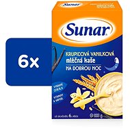 Sunar milk porridge for good night semolina vanilla 6×220 g - Milk Porridge