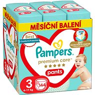 PAMPERS Premium Care Pants Vel. 3 (144 ks) - Plenkové kalhotky