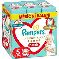 Plenkové kalhotky PAMPERS Premium Care Vel. 5 (102 ks)