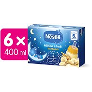 NESTLÉ milk with mashed banana 6× (2× 200 ml) - Liquid Complementary Food
