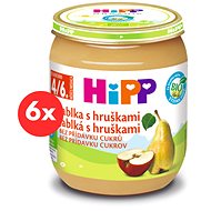 HiPP BIO Jablka s hruškami - 6× 125 g - Příkrm