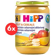 HiPP BIO Ovocná kaše s celozrnnými obilovinami - 6× 190 g - Příkrm