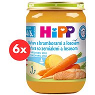 HiPP Karotka s bramborami a lososem od uk. 4. měsíce, 6 × 190 g - Příkrm