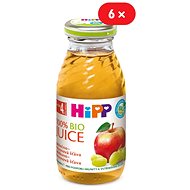 HiPP BIO Apple-grape juice - 6 × 200 ml - Liquid Complementary Food
