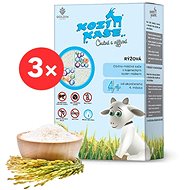GOLDIM Kozí kaše rýžová 3× 225 g - Mléčná kaše