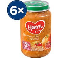 Příkrm Hami Zelenina s dušeným vepřovým 6× 200 g - Příkrm