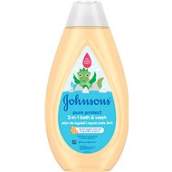 JOHNSON'S BABY Pure Protect koupel a mycí gel 2v1 500 ml - Dětská pěna do koupele