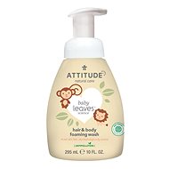 Dětské mýdlo ATTITUDE Baby Leaves 2v1 s vůní hruškové šťávy 295 ml - Dětské mýdlo