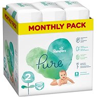 PAMPERS Pure Protection vel. 2 (117 ks) - Dětské pleny