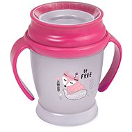 Baby cup LOVI Cup 360° JUNIOR 250ml with Handles INDIAN - Pink