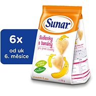 Sušenky pro děti Sunar Banánové sušenky 6× 175 g