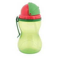 Canpol babies Láhev sportovní se slámkou 370 ml zelená - Láhev na pití pro děti