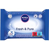 NIVEA Baby Wipes Fresh&Pure 63 ks - Dětské vlhčené ubrousky