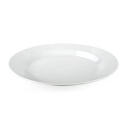 Sada talířů BANQUET Sada mělkých porcelánových talířů BASIC nedekor. 24 cm, 6 ks, bílé - Sada talířů