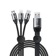 Napájecí kabel Baseus Car Co-sharing 3in1 Cable USB 3.5A 1m Black