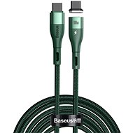 Baseus Zinc Magnetic Safe Fast Charging Data Cable Type-C (USB-C) 100W 1.5m Green - Datový kabel