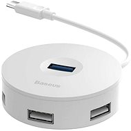 Baseus round box USB HUB White - USB Hub