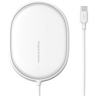 Baseus Light Magnetic Wireless Charger for iPhone 12 Series White - Bezdrátová nabíječka
