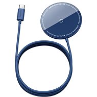 Baseus Mini Magnetic Wireless Charger USB-C kable 1,5m 15W Blue - Bezdrátová nabíječka
