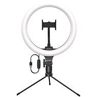 Baseus Live Stream Holder Ring Light Selfie Tripod Black - Držák na mobilní telefon