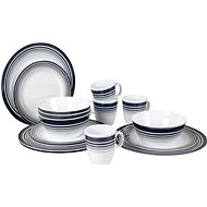 Bo-Camp Tableware 16 Pieces White/Navy