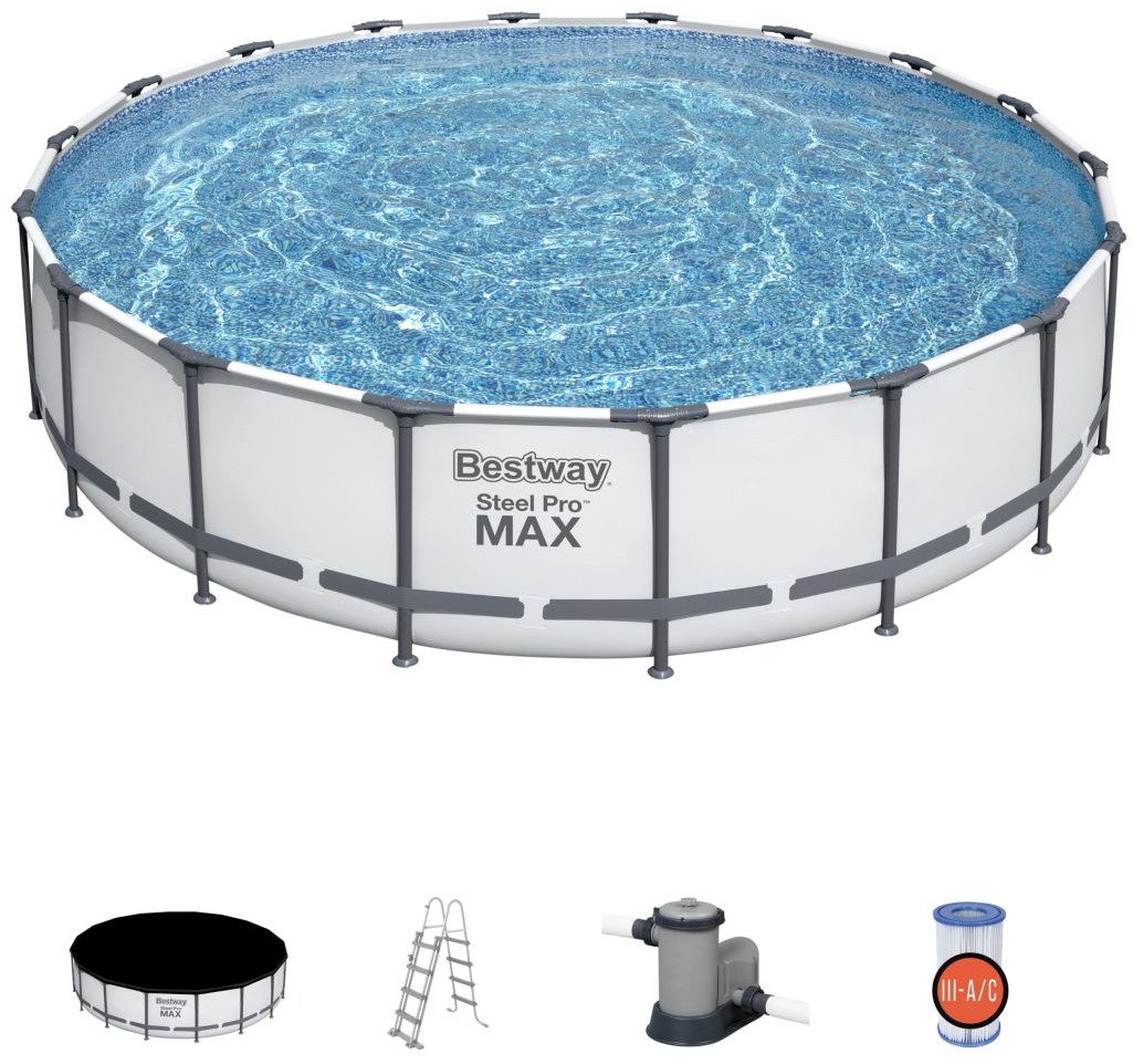 BESTWAY Bazén STEEL PRO MAX POOL včetně příslušenství 5,49 x 1,22m - Bazén