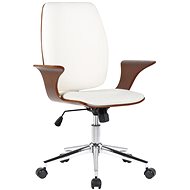 BHM GERMANY Burbank, ořech / bílá - Kancelářská židle