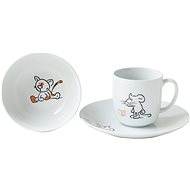by inspire 3-piece Breakfast Set "Cat and Mouse" - Children's Dining Set