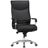 BRÜXXI Boss, syntetická kůže, černá - Kancelářská židle