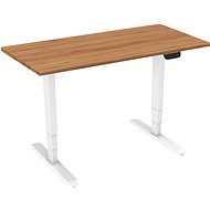 AlzaErgo Table ET1 NewGen bílý + deska TTE-03 160x80cm bambusová - Výškově nastavitelný stůl