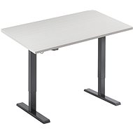 AlzaErgo Table ET2.1 černý + deska TTE-12 120x80cm bílá dýha - Výškově nastavitelný stůl