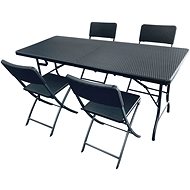 La Proromance Folding Table R180 + 4ks Folding Chair R41 - Zahradní stůl