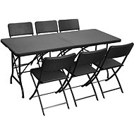 La Proromance Folding Table R180 + 6ks Folding Chair R41 - Zahradní stůl