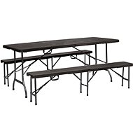 Zahradní stůl La Proromance Folding Table W180 + 2ks Folding Bench W180