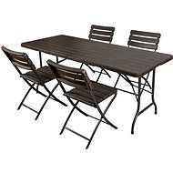 La Proromance Folding Table W180 + 4ks Folding Chair W43 - Zahradní stůl