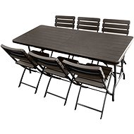Zahradní stůl La Proromance Folding Table W180 + 6ks Folding Chair W43
