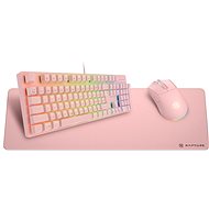 Rapture ELITE Gaming Set růžový - Set klávesnice a myši
