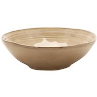 Clay Polévkový keramický talíř Corn, 21×6,5cm, béžová - Talíř