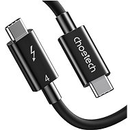 Datový kabel ChoeTech Thunderbolt 4 USB-C 40Gbps Cable 0.8m Black - Datový kabel
