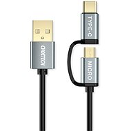 ChoeTech 2 in 1 USB to Micro USB + Type-C (USB-C) Straight Cable 1.2m