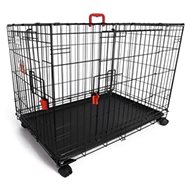 M-Pets Voyager Securo Lock Dog Cage on Wheels 61 × 48 × 46cm S - Dog Cage