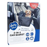 DUVO+ Autosedačka pro psa černá 2v1 45 × 39 × 30 cm - Přepravka pro psa