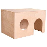 Trixie Dřevěný domek s rovnou střechou pro morčata 27 × 17 × 19 cm - Domeček pro hlodavce