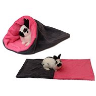 Marysa 3-in-1 for Rodents Grey/Dark Pink - Snuggle Sack