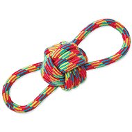 DOG FANTASY Eight Puller, Coloured Cotton + Knot 22cm