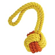 Trixie Hiphop Monty Ball Natural Rubber and Cotton with Loop 31cm - Dog Toy Ball